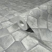 Обои Marburg Eclectic Винил на флизелине (0,70*10,05) Серый, Геометрния арт-34907 — фото 4, Обои для стен