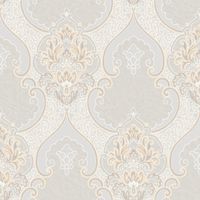 Обои Roberto Borzagi King Винил на флизелине (1,06*10) Бежевый, Дамаск арт-90110-4 — фото 1, Обои для стен
