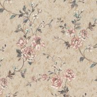 Обои RASCH Factory Style Винил на флизелине (1,06*10,05) Коричневый/Розовый, Цветы арт-947519 — фото 1, Обои для стен