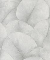 Обои Marburg Kumano Винил на флизелине (1,06*10,05) Белый/Серый, Листья арт-34559 — фото 1, Обои для стен