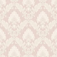 Обои Roberto Borzagi King Винил на флизелине (1,06*10) Розовый/Бежевый, Дамаск арт-90118-5 — фото 1, Обои для стен