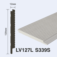 Товар: Декоративная панель HIWOOD 2700x120x12 мм арт-LV127L S339S - фото 1 Декоративная панель HIWOOD 2700x120x12 мм арт-LV127L S339S — фото 1, Панели