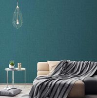 Обои AS Creation Geo Effect Винил на флизелине (0,53*10,05) Бирюзовый, Рогожка арт-38596-9 — фото 3, Обои