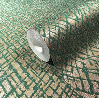 Обои Marburg Papis Loveday Винил на флизелине (0,7*10,05) Золото/Зеленый, Абстракция арт-33716 — фото 2, Обои