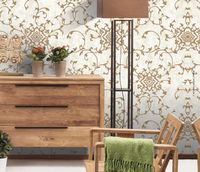 Обои Yasham Mirage Винил на флизелине (1,06*10,05) Бежевый, Вензель арт-S-20523-1 — фото 2, Обои