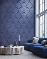 Обои Emiliana Parati Tekko New Винил на флизелине (1,06*10,05) Серый/Серебряный, Дамаск арт-20005T — фото 3, Обои