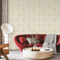 Обои Bernardo Bartalucci Carnazza Винил на флизелине (1,06*10) Бежевый, Дамаск арт-5055-2 — фото 2, Обои