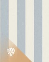 Обои Grandeco Atmosphere Винил на флизелине (0,53*10,05) Голубой/Бежевый, Полоса/Рогожка арт-AT4023 — фото 1, Обои для стен