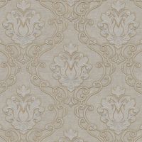Обои Zambaiti Parati Tradizione Italiana 2025 Винил на флизелине (0,53*10,05) Бежевый, Дамаск арт-Z21726 — фото 1, Обои для стен
