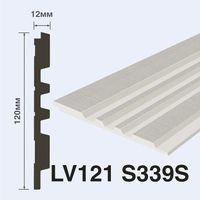 Товар: Декоративная панель HIWOOD 2700x120x12 мм арт-LV121 S339S - фото 1 Декоративная панель HIWOOD 2700x120x12 мм арт-LV121 S339S — фото 1, Панели