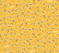 Обои AS Creation Karl Lagerfeld Винил на флизелине (0,53*10,05) Желтый, Надписи арт-37843-4 — фото 1, Обои для стен