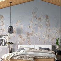 Панно Marburg Memoria Винил на флизелине (2,12*2,7) Бежевый/Розовый/Оранжевый, Листья/Цветы арт-34305 — фото 2, Обои