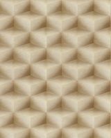 Обои Emiliana Parati Tekko New Винил на флизелине (1,06*10,05) Бежевый/Бронзовый, Геометрия арт-20017T — фото 1, Обои для стен