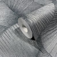 Обои Marburg Kumano Винил на флизелине (1,06*10,05) Серый/Серебряный/Зеленый, Листья арт-34564 — фото 2, Обои