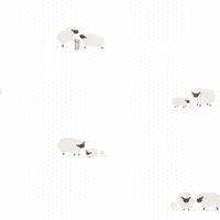 Обои детские Casadeco Rose Nino Винил на флизелине (0,53*10,05) Серый, Животные арт-85569213 — фото 1, Обои для стен