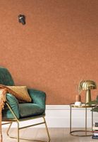 Обои Caselio Beton 2 Винил на флизелине (0,53*10,05) Коричневый/Оранжевый, Штукатурка арт-101483434 — фото 2, Обои для стен