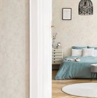 Обои Zambaiti Parati Satin Flowers IV Винил на флизелине (0,53*10,05) Серый/Розовый/Голубой, Штукатурка арт-Z66859 — фото 2, Обои