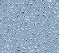 Обои AS Creation Karl Lagerfeld Винил на флизелине (0,53*10,05) Голубой, Надписи арт-37843-1 — фото 1, Обои