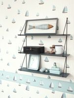 Бордюр детский Casadeco Rose Nino Винил на флизелине (0,15*5) Голубой, Корабли арт-85676489 — фото 3, Обои для стен