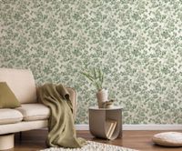 Обои Zambaiti Parati Tradizione Italiana 2025 Винил на флизелине (0,53*10,05) Бежевый/Серый, Листья арт-Z21704 — фото 2, Обои