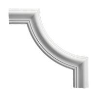 Угловой элемент Европласт 210x16x210 мм арт-1.52.301 — фото 1, Молдинги