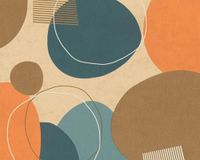 Обои AS Creation Geo Effect Винил на флизелине (0,53*10,05) Синий/Оранжевый, Геометрия арт-38595-1 — фото 1, Обои