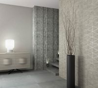 Обои Marburg Travertino Винил на флизелине (1,06*10,05) Серый, Геометрия/Ромб/Под дерево арт-33057 — фото 7, Обои