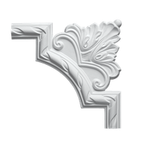 Угловой элемент Европласт 255x19x255 мм арт-1.52.292 — фото 1, Молдинги