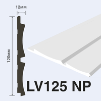 Декоративная панель HIWOOD 2700x120x12 мм арт-LV125 NP — фото 1, Панели
