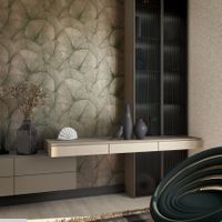 Обои Marburg Kumano Винил на флизелине (1,06*10,05) Бронзовый/Зеленый, Листья арт-34563 — фото 4, Обои для стен