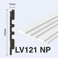 Декоративная панель HIWOOD 2700x120x12 мм арт-LV121 NP — фото 1, Панели