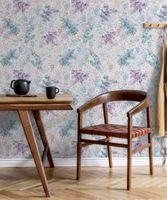 Обои Marburg Flora Винил на флизелине (0,53*10,05) Фиолетовый/Синий/Розовый, Листья/Абстракция арт-47450 — фото 2, Обои