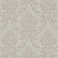 Обои Zambaiti Parati Tradizione Italiana 2025 Винил на флизелине (0,53*10,05) Белый/Серый, Дамаск арт-Z21722 — фото 1, Обои для стен