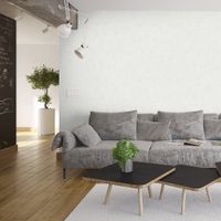 Обои Grandeco Avrora Винил на флизелине (1,06*10,05) Серый/Золото, Штукатурка арт-A69705 — фото 2, Обои