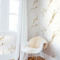 Обои Wiganford by Solo Lunman Винил на флизелине (1,06*10,05) Бежевый/Золото, Мрамор арт-ER1703 — фото 2, Обои