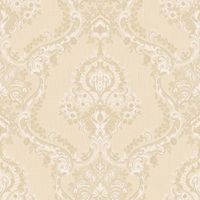 Обои Roberto Borzagi King Винил на флизелине (1,06*10) Бежевый, Дамаск арт-90115-3 — фото 1, Обои для стен
