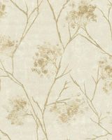 Обои Emiliana Parati Damasco Reale Винил на флизелине (1,06*10,05) Бежевый/Золото, Листья/Цветы арт-73423 — фото 1, Обои