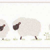 Бордюр детский Casadeco Rose Nino Винил на флизелине (0,11*5) Серый, Животные арт-85579228 — фото 4, Обои