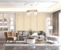 Обои Bernardo Bartalucci Carnazza Винил на флизелине (1,06*10) Бежевый, Вензель арт-5059-3 — фото 2, Обои