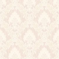 Обои Roberto Borzagi King Винил на флизелине (1,06*10) Розовый/Бежевый, Дамаск арт-90118-3 — фото 1, Обои для стен