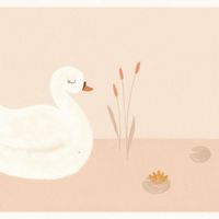 Бордюр детский Casadeco Rose Nino Винил на флизелине (0,11*5) Бежевый, Птицы арт-85514118 — фото 5, Обои для стен