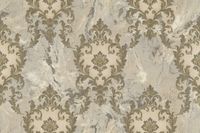 Обои Decori-Decori Carrara 2 Винил на флизелине (1,06*10,05) Серый/Золотой, Дамаск арт-83607 — фото 1, Обои