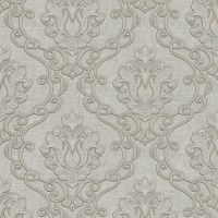 Обои Zambaiti Parati Tradizione Italiana 2025 Винил на флизелине (0,53*10,05) Серый, Дамаск арт-Z21720 — фото 1, Обои для стен