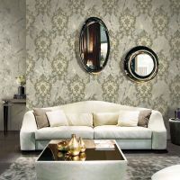 Обои Decori-Decori Carrara 2 Винил на флизелине (1,06*10,05) Черный/Золотой, Дамаск арт-83611 — фото 3, Обои