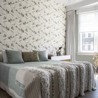 Обои RASCH Kimono Винил на флизелине (0,53*10,05) Белый/Синий, Птицы арт-409550 — фото 2, Обои