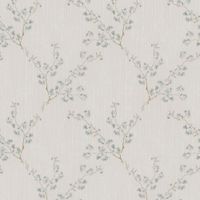 Обои Zambaiti Parati Satin Flowers IV Винил на флизелине (0,53*10,05) Серый/Белый/Бирюзовый, Цветы/Ромб арт-Z66829 — фото 1, Обои для стен