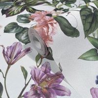 Обои Marburg Flora Винил на флизелине (0,53*10,05) Белый/Разноцветный, Цветы арт-47458 — фото 2, Обои