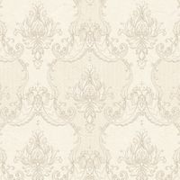 Обои Andrea Rossi Barbana Винил на флизелине (1,06*10,05) Бежевый, Орнамент арт-54291-2 — фото 1, Обои для стен