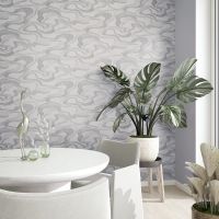 Обои Marburg Kumano Винил на флизелине (1,06*10,05) Серый, Абстракция/Рогожка арт-34586 — фото 2, Обои