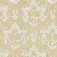 Обои Emiliana Parati Tekko New Винил на флизелине (1,06*10,05) Бежевый/Золото/Белый, Дамаск/Цветы арт-20026T — фото 1, Обои для стен